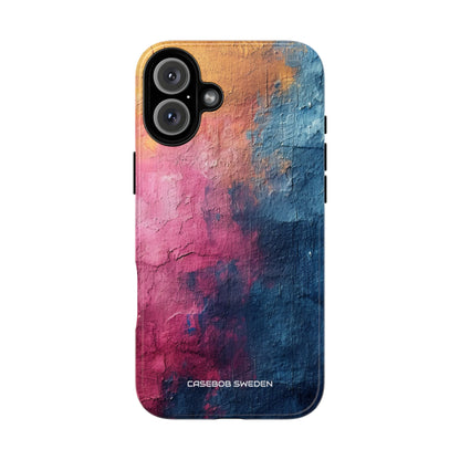 Blue Pink Abstract - Tough iPhone 16 Phone Case