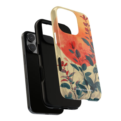 Orange Sun Harmony - Tough iPhone 16 Phone Case