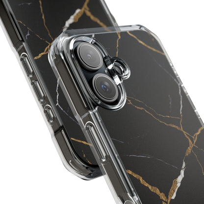 Golden Veins Emerge iPhone Case - Impact