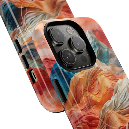 Fabric Peaks Cream iPhone 14 Pro Case - Tough+