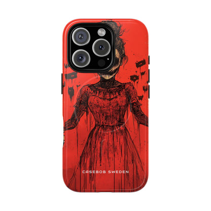 Haunting Scarlet Descent iPhone 16 | Tough+ Phone Case