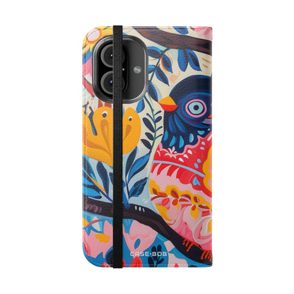 Ornate Owl Bloom - iPhone 16  Case - Wallet