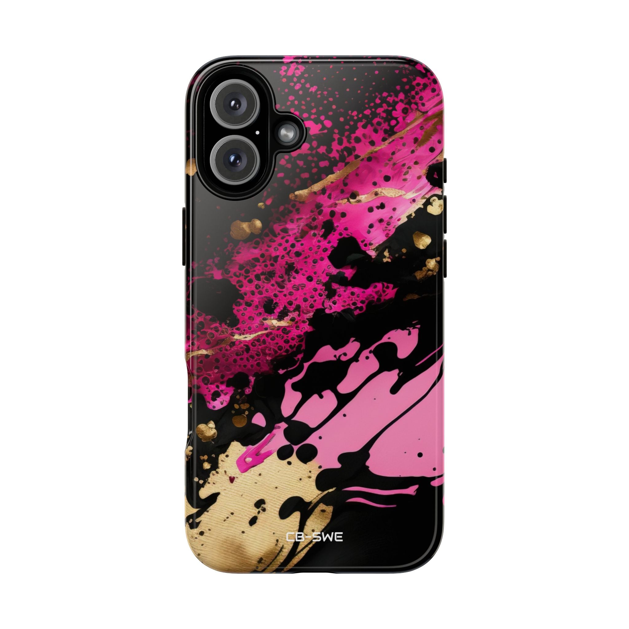 Dynamic Splatter Elegance - iPhone Case
