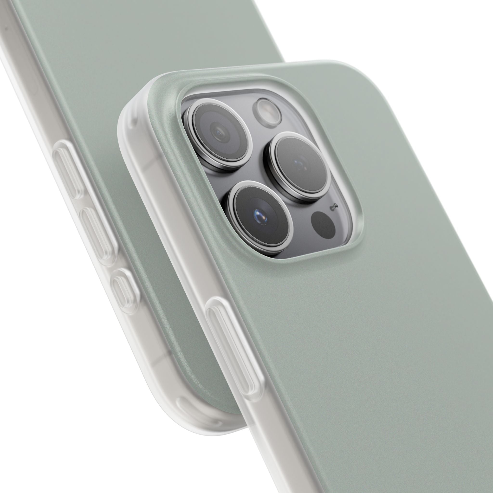 Aschgraue iPhone-Hülle – Flexi