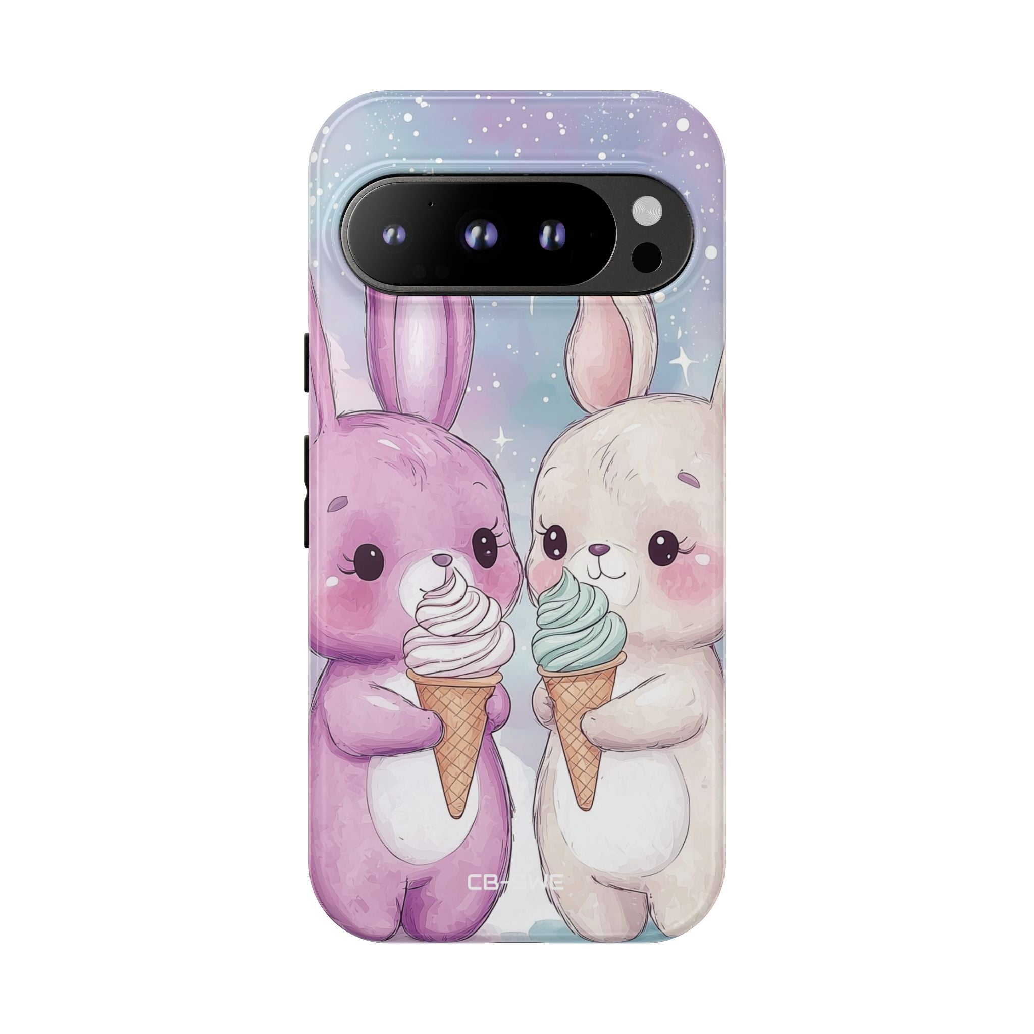 Rabbits Enjoy Ice Cream - Google Pixel Case