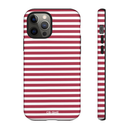 Red Stripes Wrap - iPhone Case