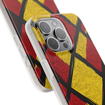Cracked Diamond Grid iPhone 15 Pro Max - Soft Case