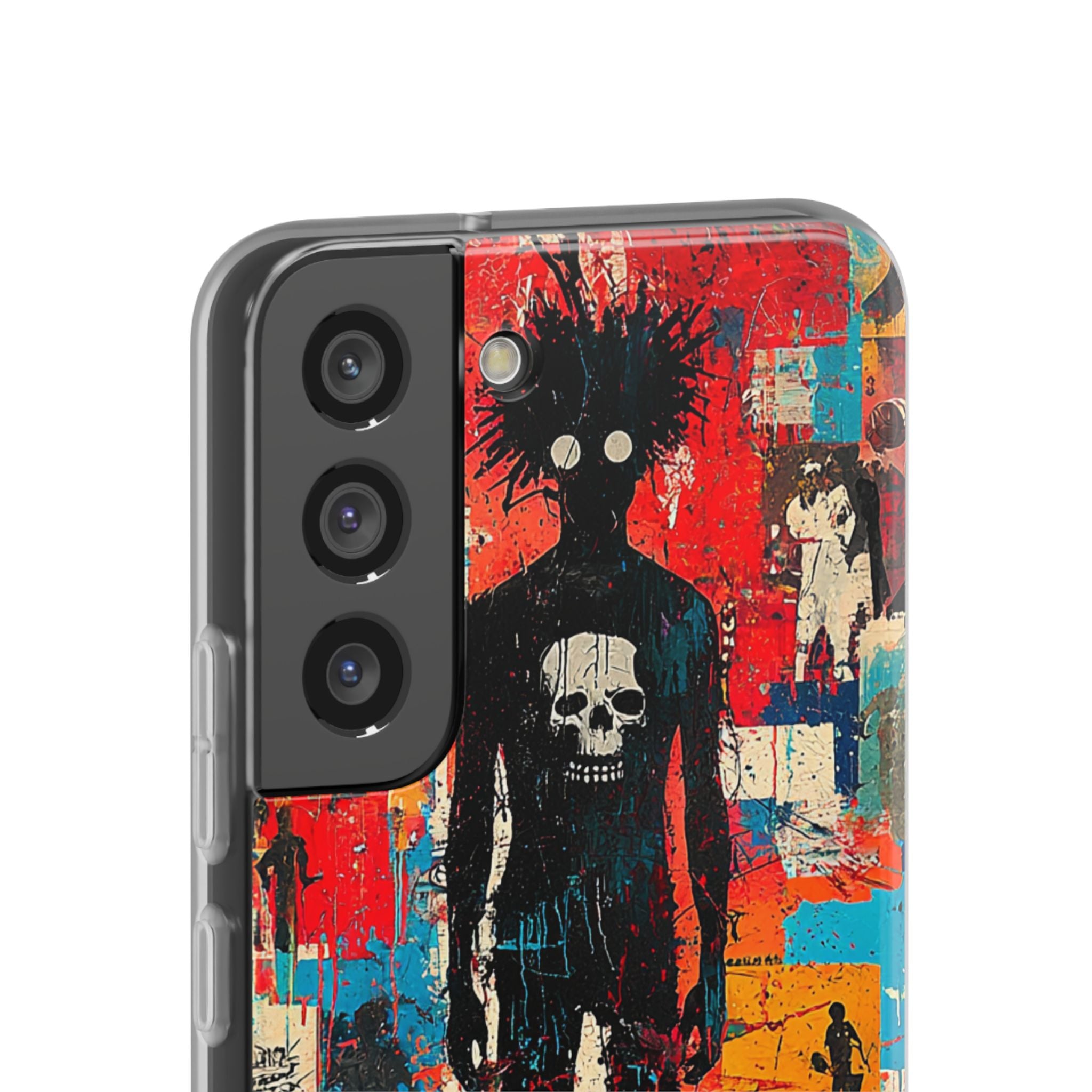 Spiky Skull Silhouette Samsung S22 - Soft