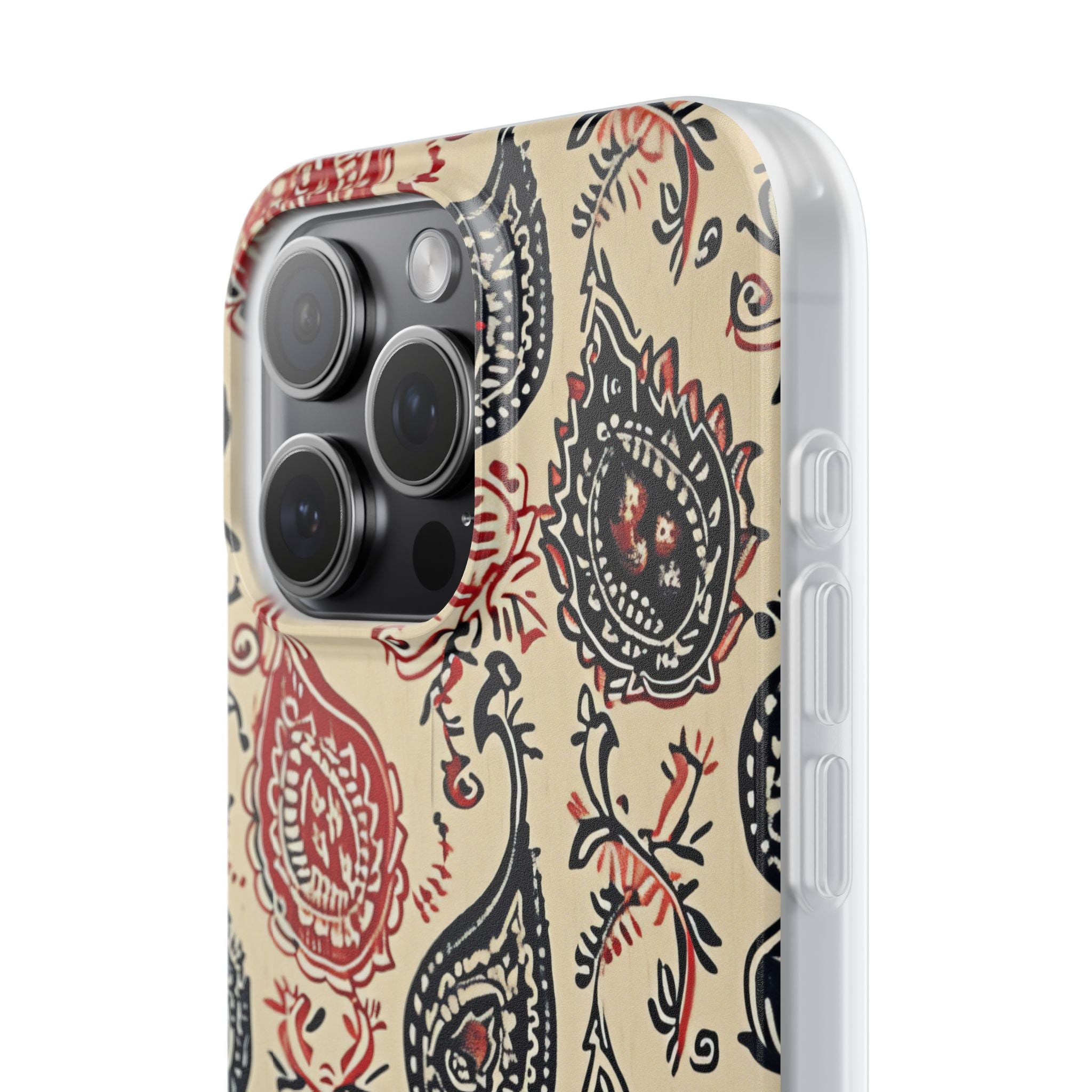 Vintage Paisley Elegance iPhone 15 - Flexi Phone Case