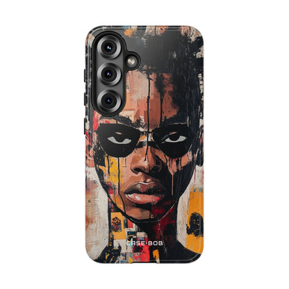 Masked Portrait Drips Samsung S25 Case - Tough