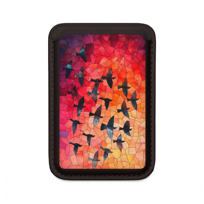 Stained Glass Birds Wallet – MagSafe Ready