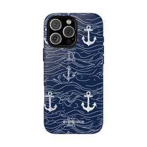 Nautical Whimsy: Anchors and Waves - for iPhone 16