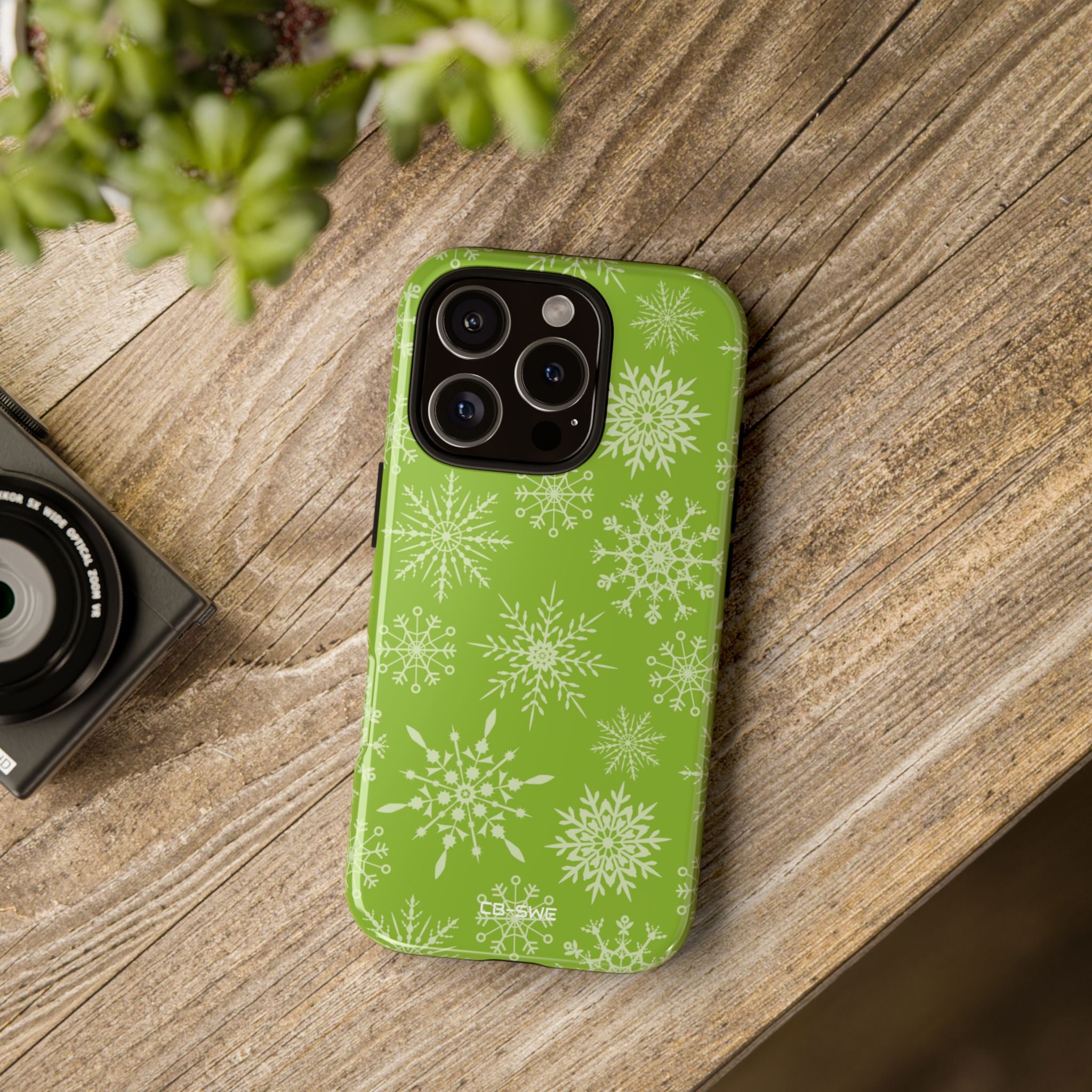 Snowflakes Dance Playfully - iPhone Case