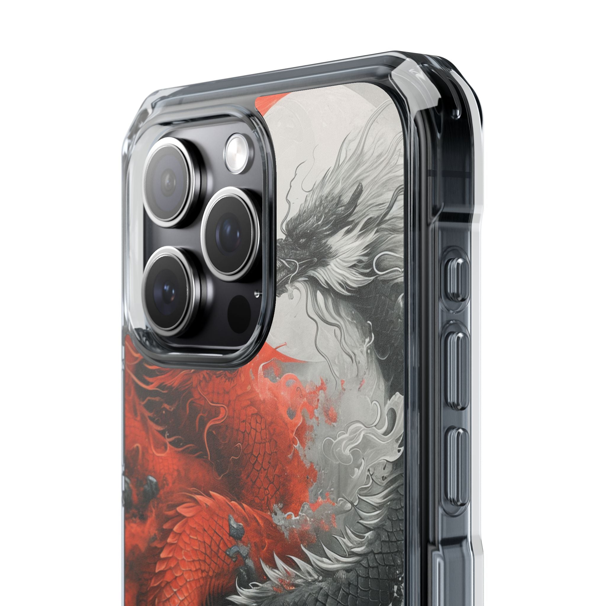 Twin Dragons Crimson iPhone 15 Pro Max Case - Impact