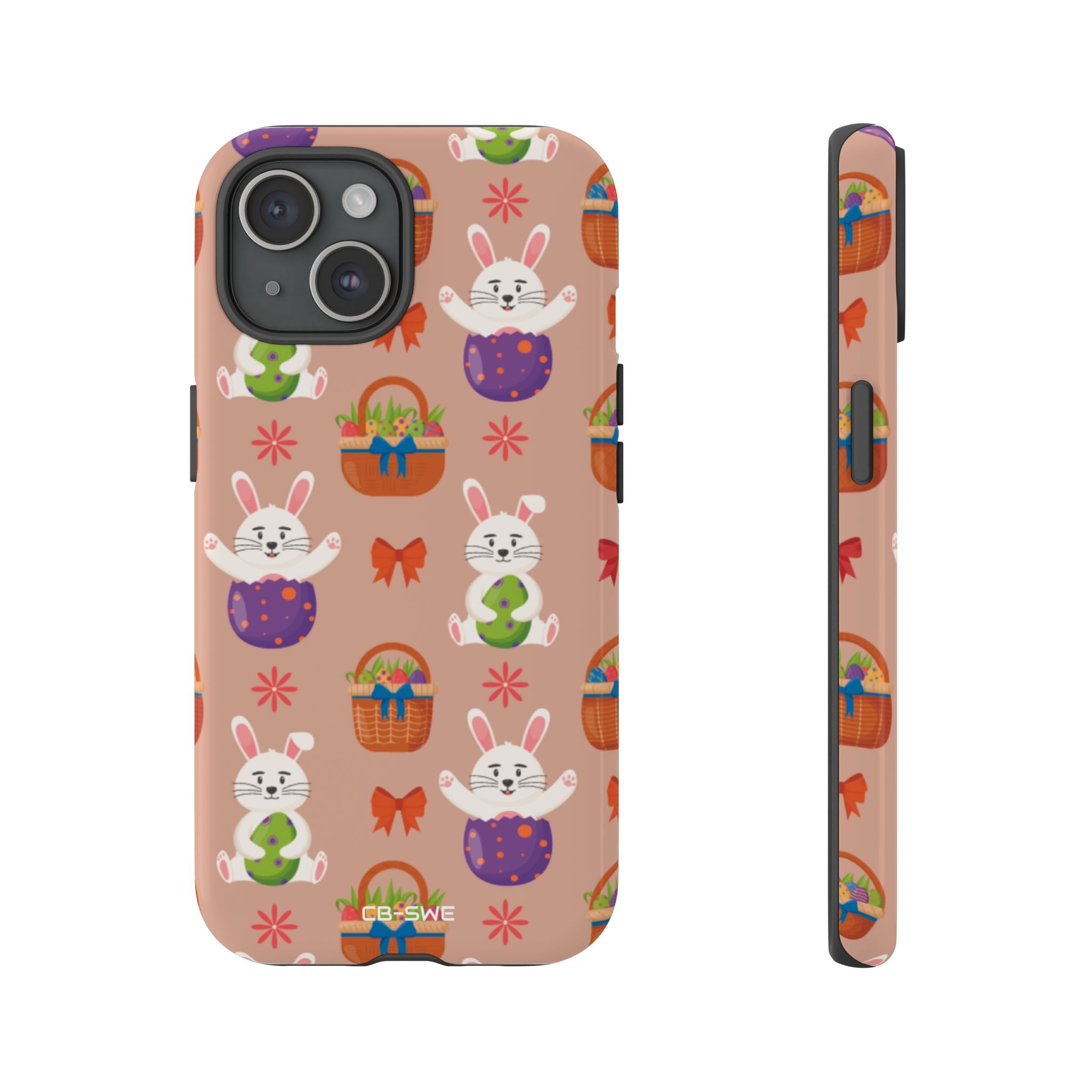 Bunnies Hold Eggs - iPhone Case