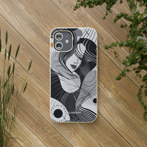 Fluid Noir Rhythm | Biodegradable Phone Case