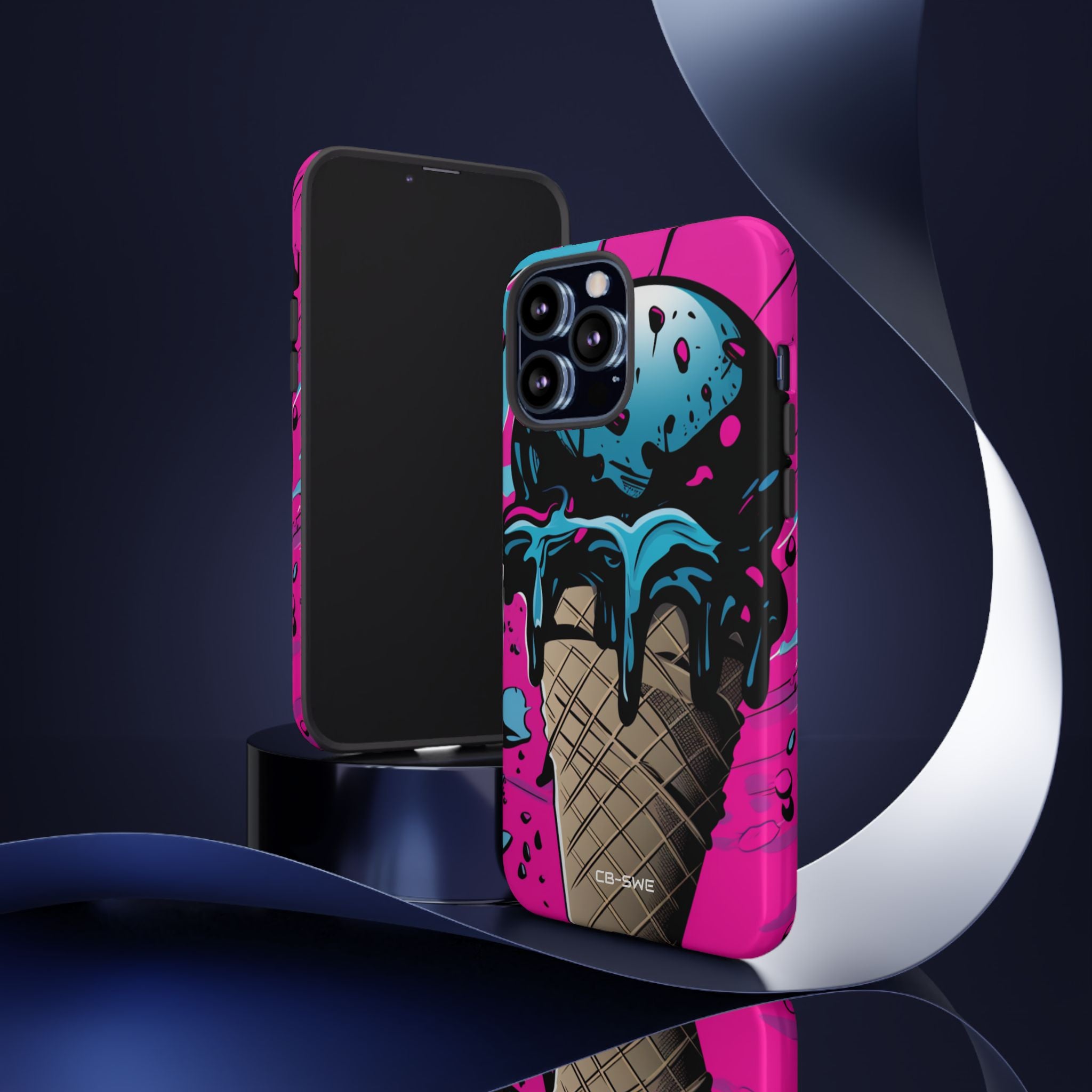 Vibrant Ice Cream Splash - iPhone Case