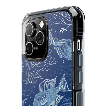 Blue Coral Garden iPhone 14 - Impact Clear+