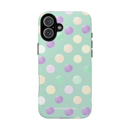 Pastel Polka Dots - Tough iPhone 16 Phone Case