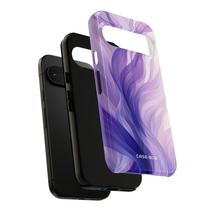 Purple Ribbon Waves Google Pixel 9 Case - Tough