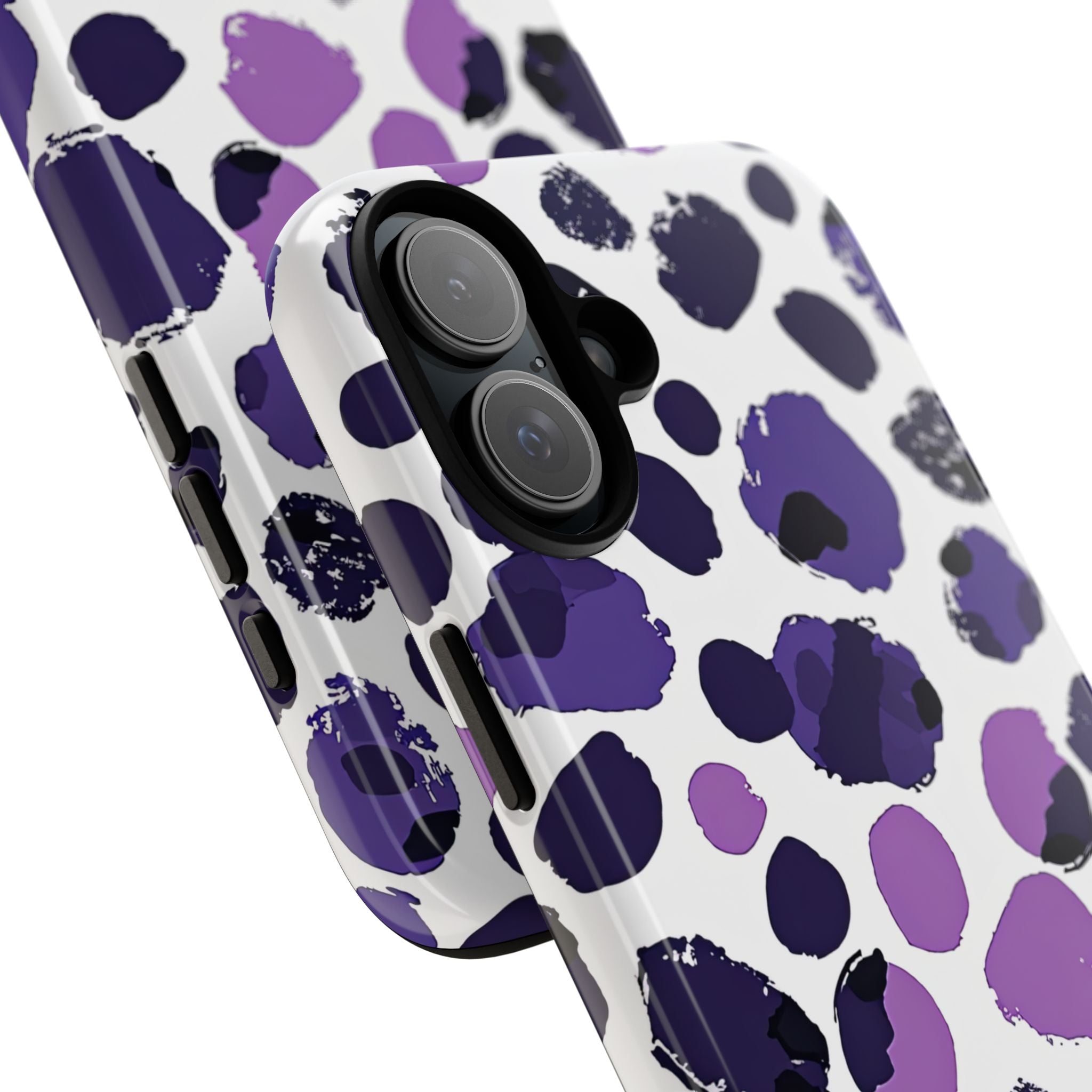 Purple Inkblots iPhone 16 - Tough Phone Case