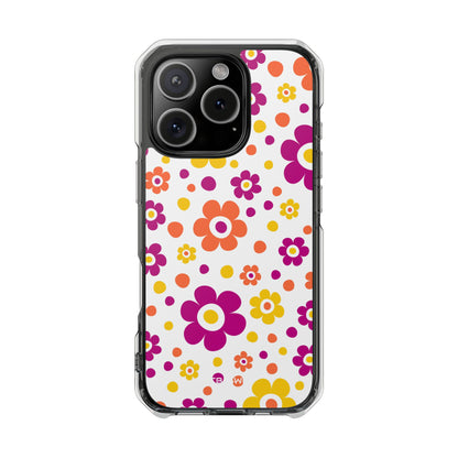 Retro Floral Playfulness iPhone Case - Impact