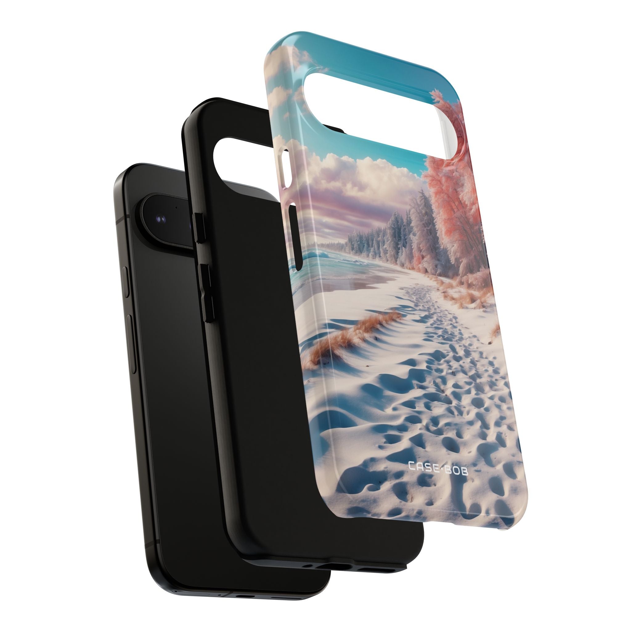Snowy Footprints Google Pixel 9 Pro XL Case - Tough