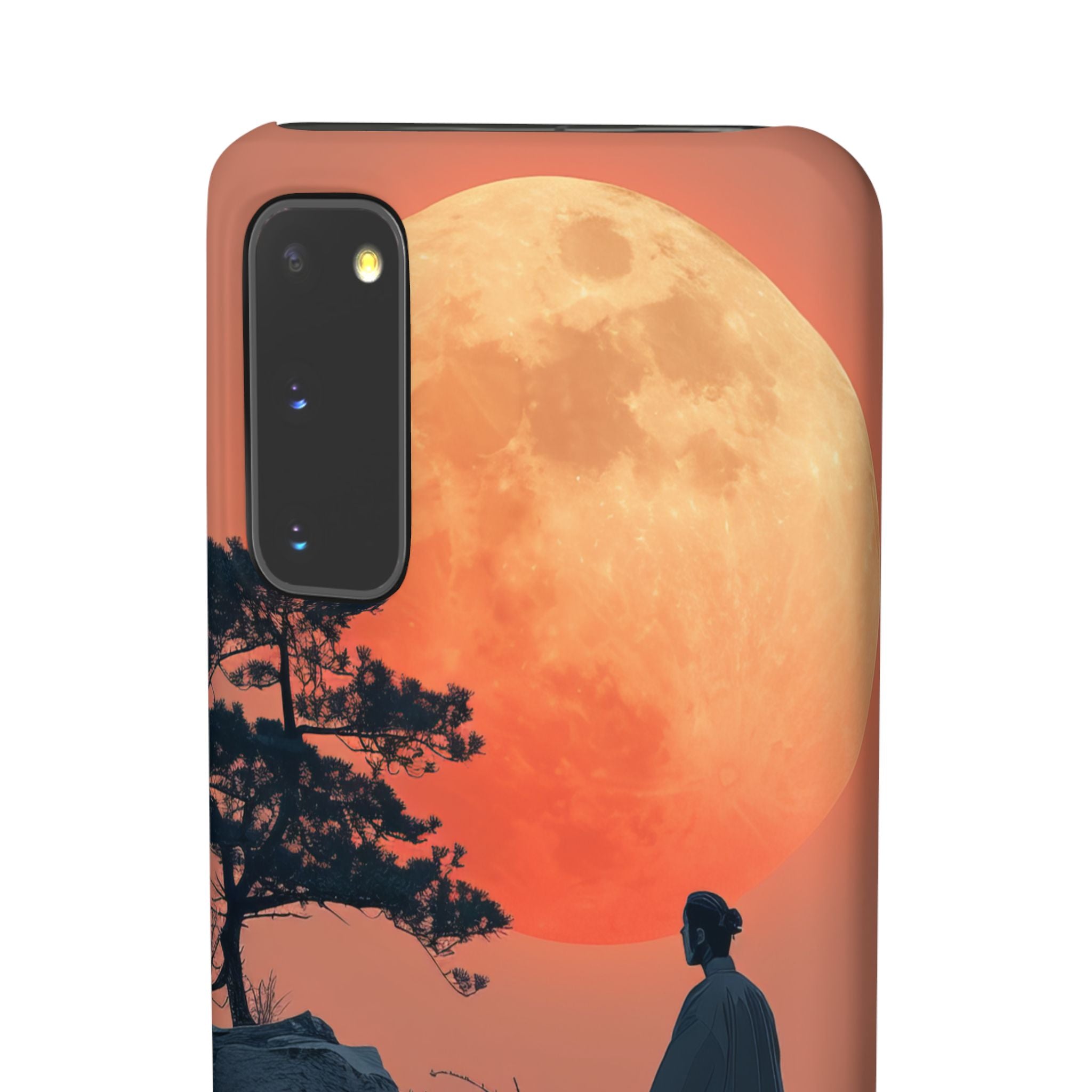 Zen Tranquility Under a Red Moon Samsung S20 - Slim Phone Case