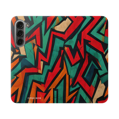 Jagged Flame - Samsung S23+ Case - Wallet