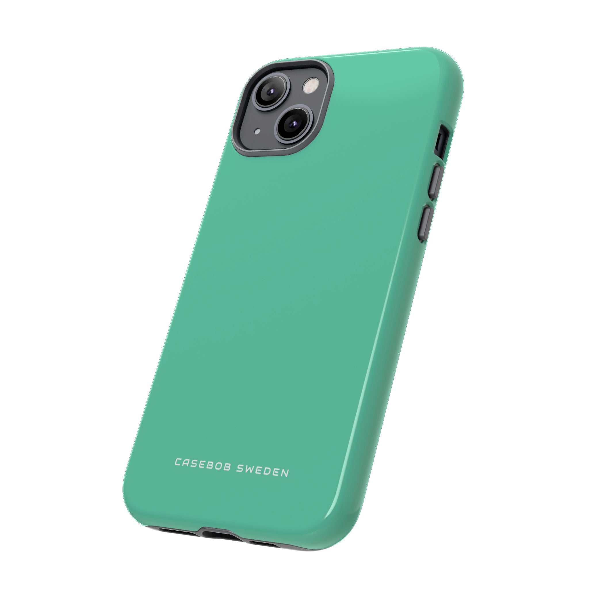 Mittleres Aquamarinblaues iPhone 14 - Robuste Handyhülle