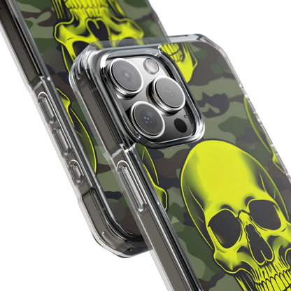 Neon Skull Camo iPhone 16 Pro Max Case - Impact