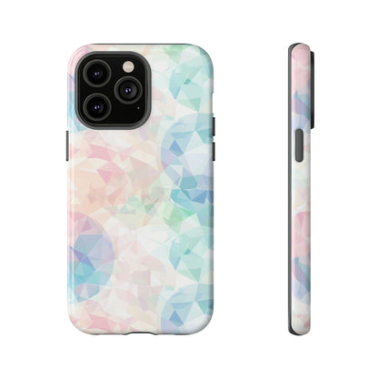 Geometric Intricacy: Pastel Precision - Protective Phone Case