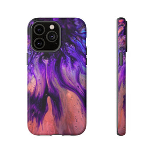 Purple Flow Ink Art iPhone Case (Protective) iPhone 14 Pro Max Matte Phone Case