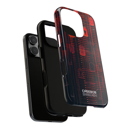 Cyber Locks Grid iPhone 16 - Tough