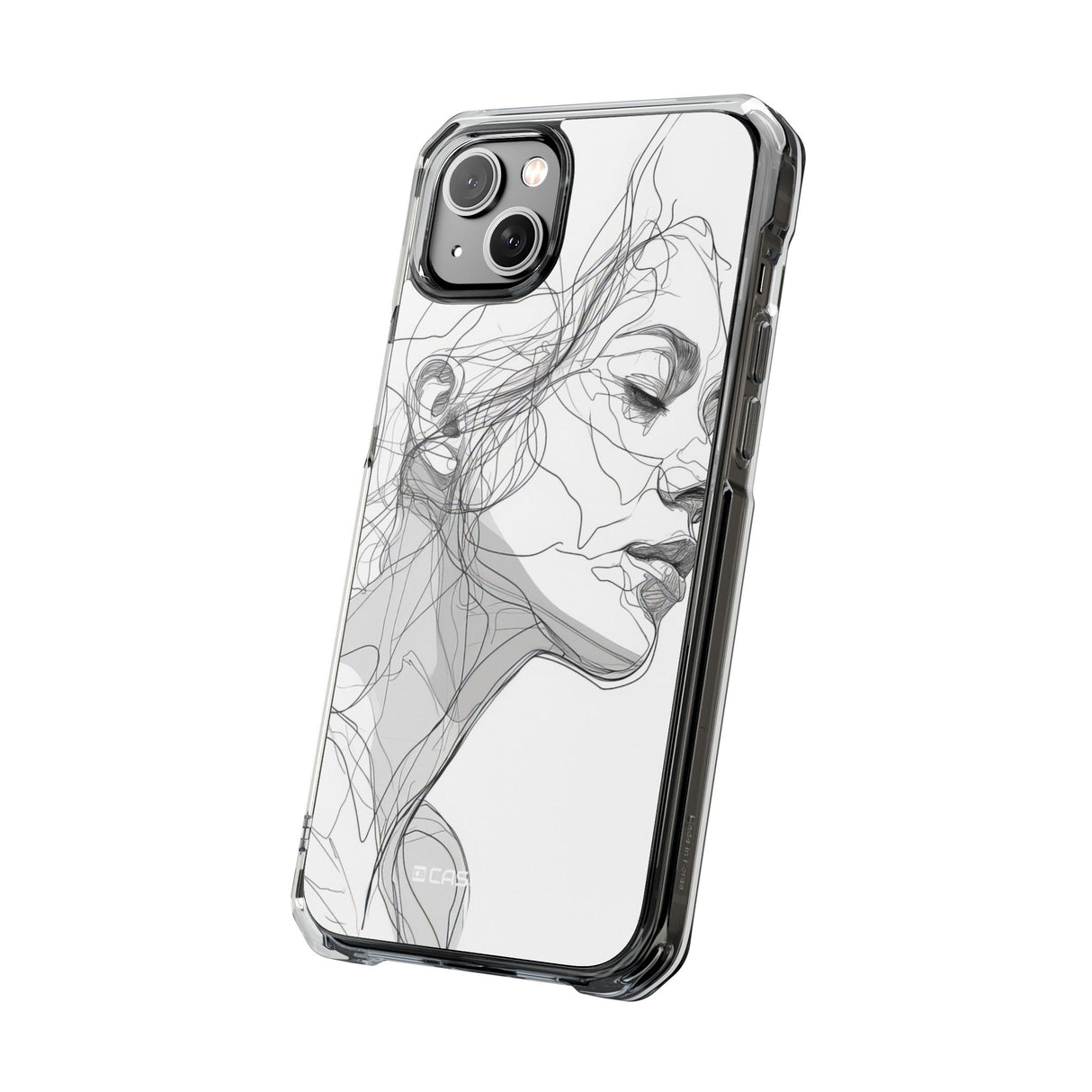 Ethereal Contours - Phone Case for iPhone (Clear Impact - Magnetic)