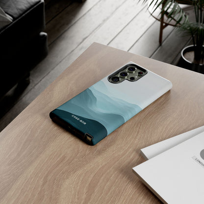 Teal Mist Mountains Samsung S23 Ultra Case - Tough