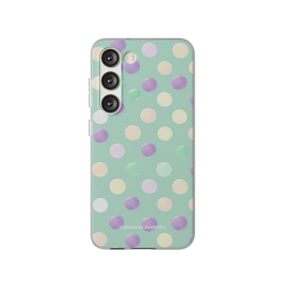 Pastel Polka Dots - Flexi Samsung S23 Phone Case