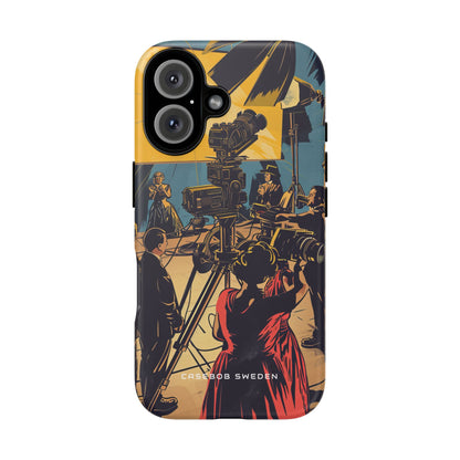 Golden Era Cinematic Spotlight iPhone 16 - Tough Phone Case