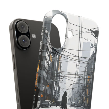 Urban Noir Streetscape iPhone 16 - Slim Phone Case