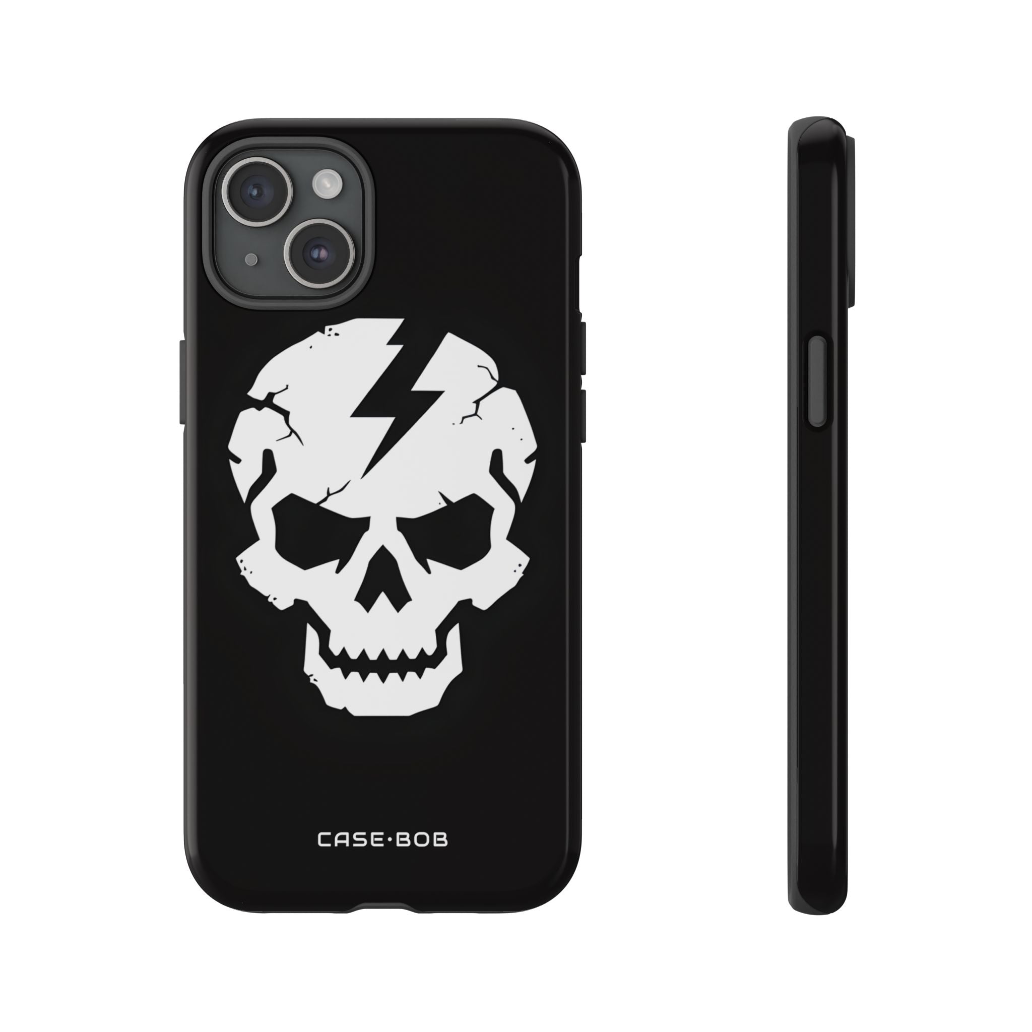 Lightning Skull iPhone 15 Plus Case - Tough