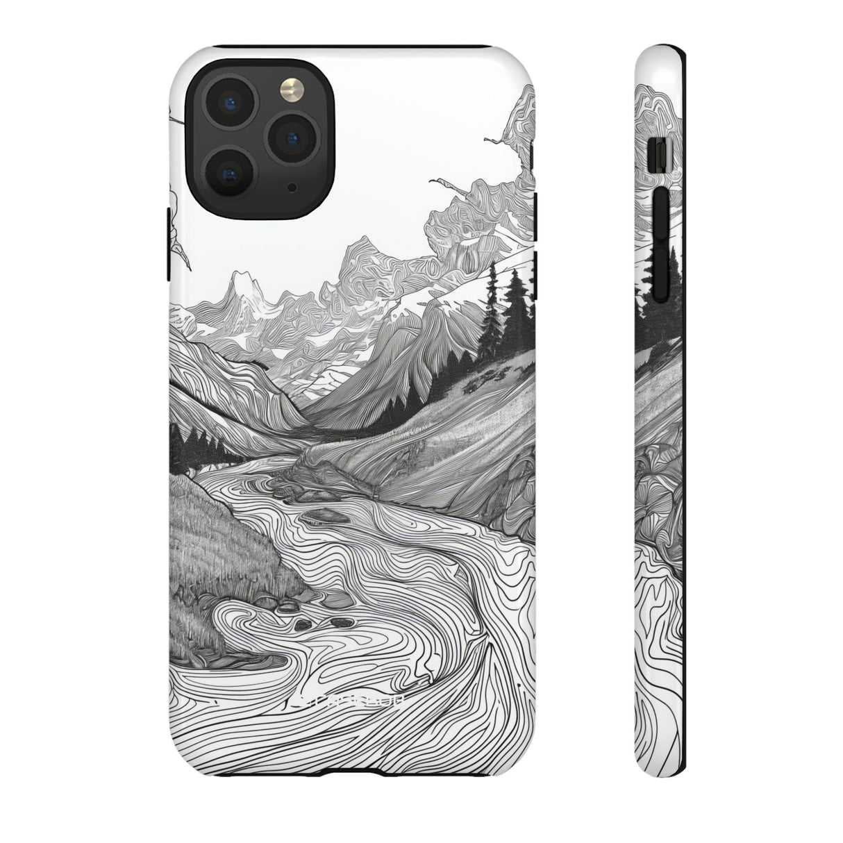 Monochrome Serenity | Protective Phone Case for iPhone