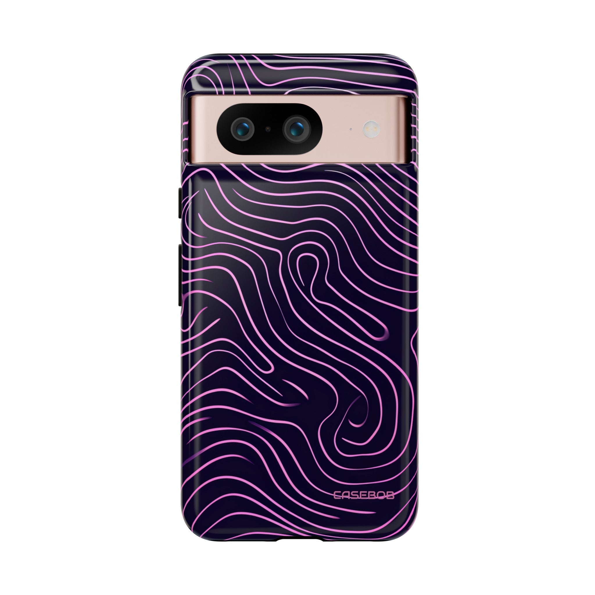 Purple Line Minimalism - Protective Phone Case