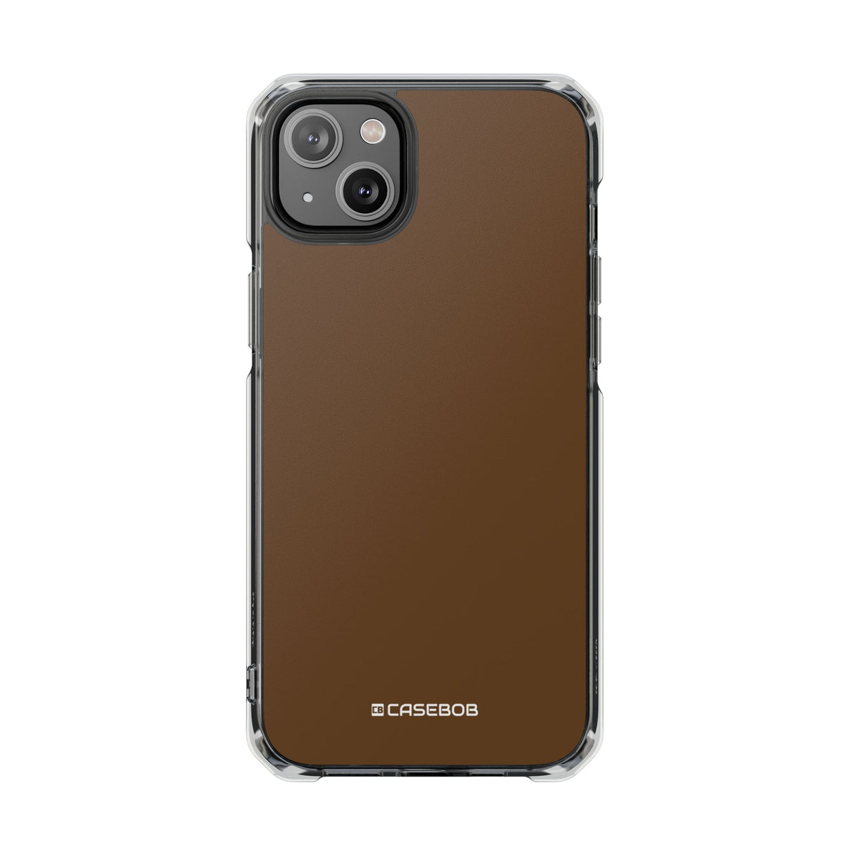 Dark Brown | Phone Case for iPhone (Clear Impact Case - Magnetic)