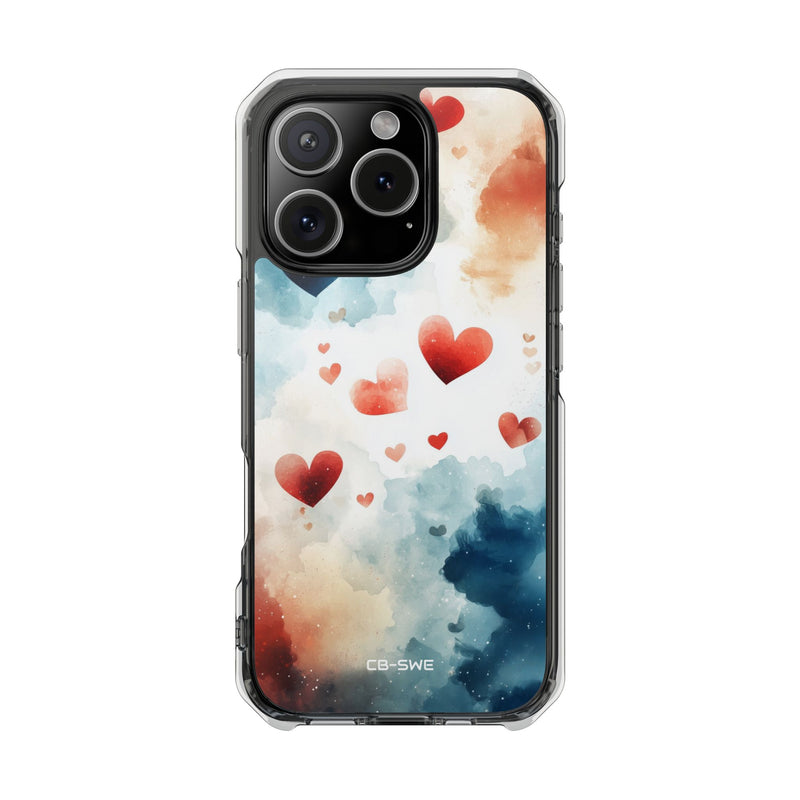 Floating Hearts Dance iPhone Case - Impact