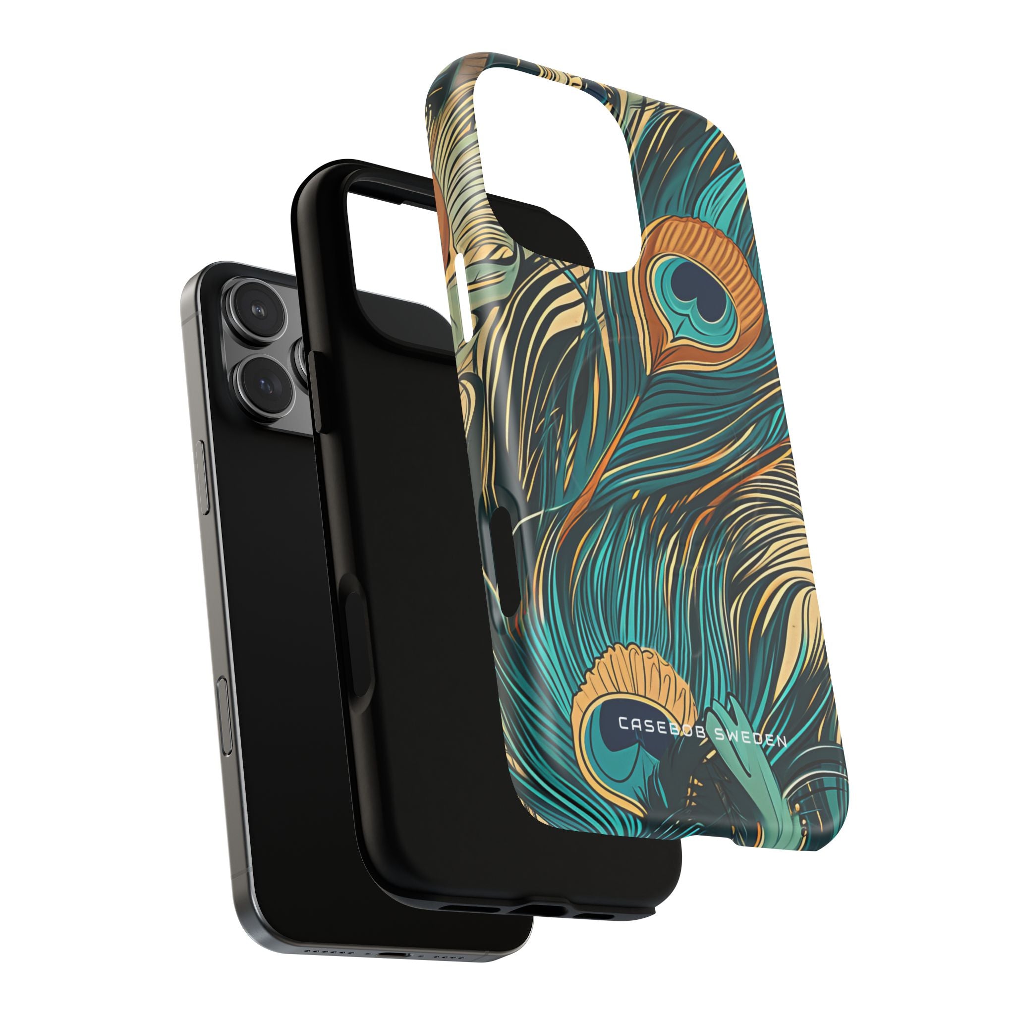 Art Nouveau Peacock Elegance iPhone 16  Tough+ Phone Case