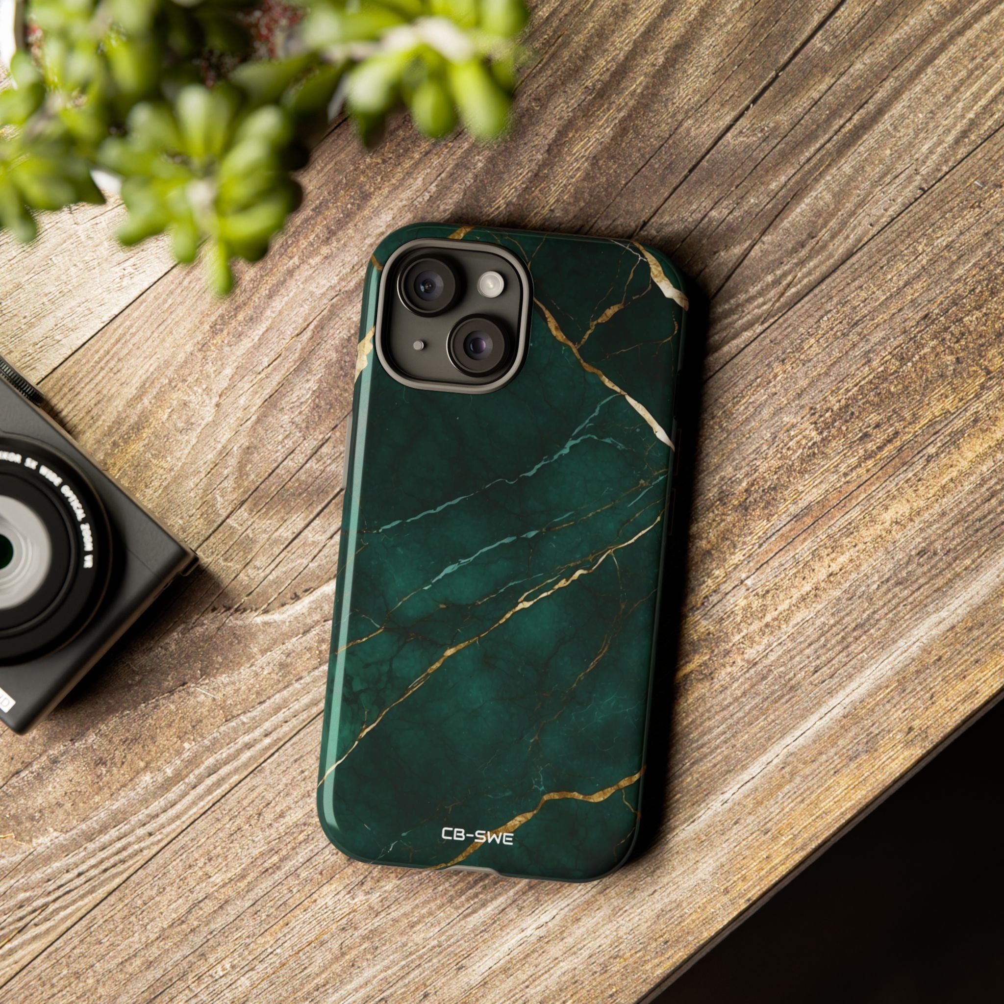 Emerald Veins Flow - iPhone Case
