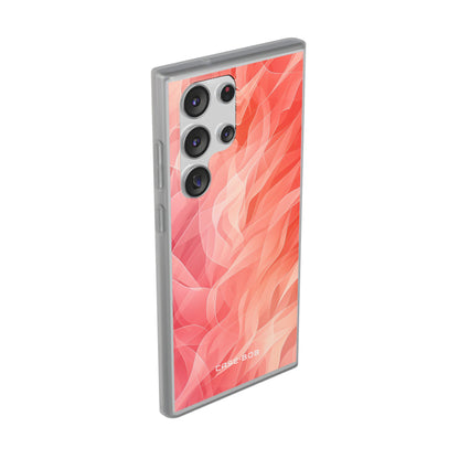 Peach Wave Drift Samsung S23 Ultra Case - Soft