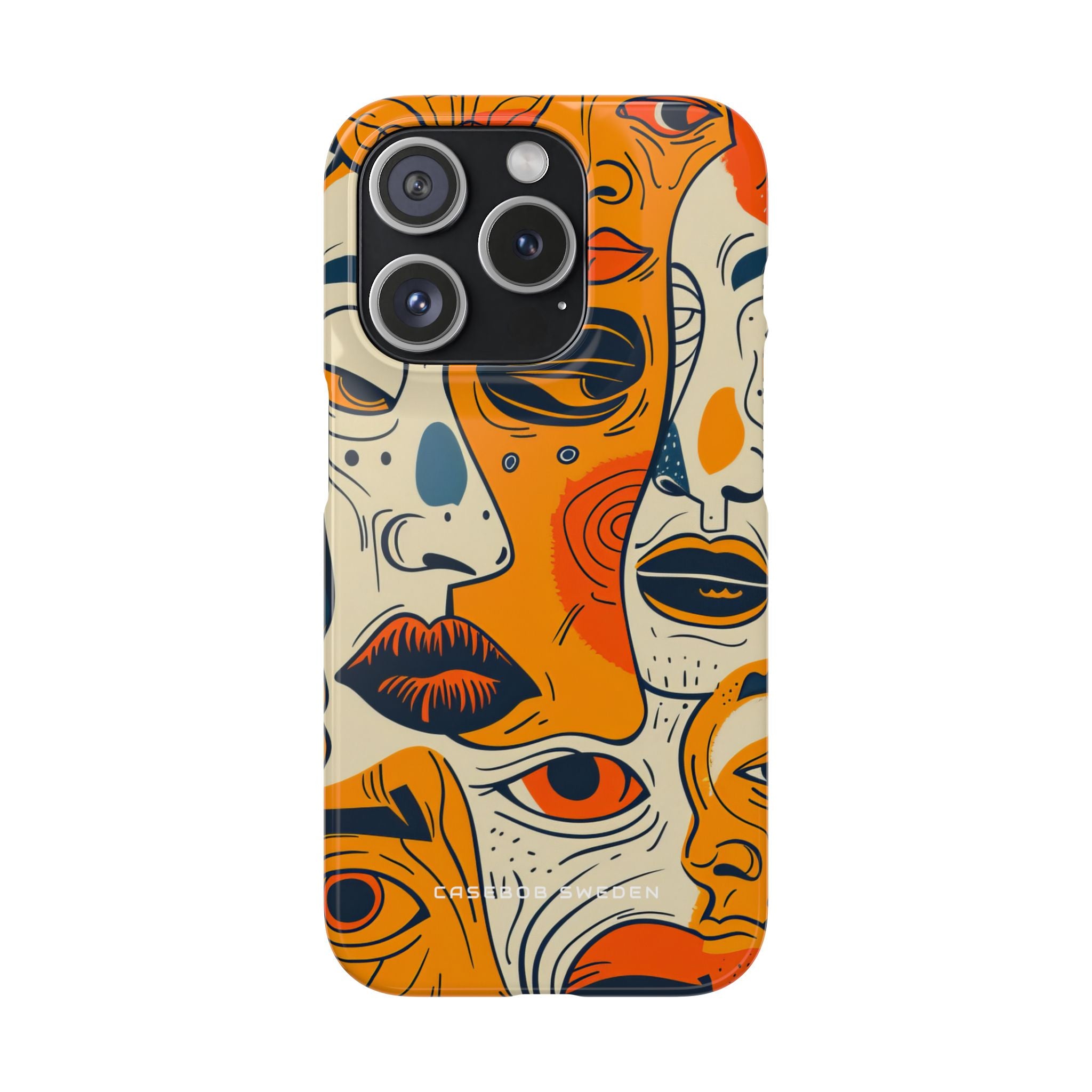 Gradient Face Mosaic iPhone 15 - Slim Phone Case