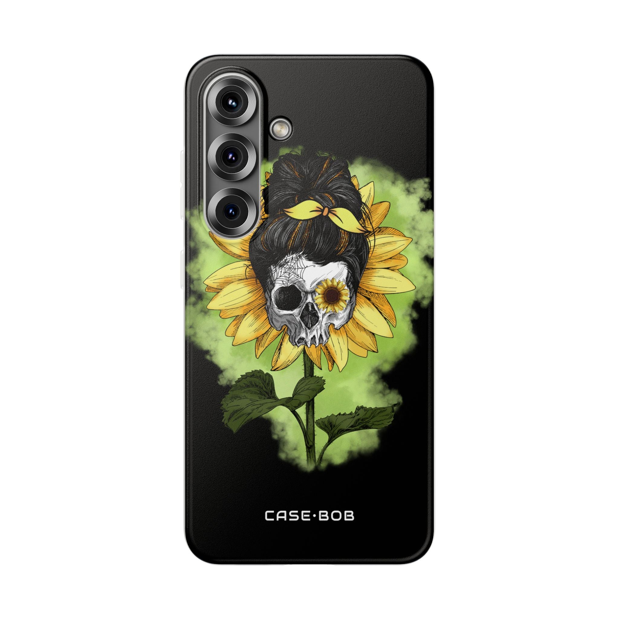 Sunflower Skull Samsung S25 Case - Soft