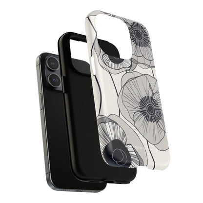 Modern Minimalist Flowers iPhone 15 | Tough+ Phone Case